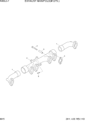 EXHAUST MANIFOLD(#1275-)