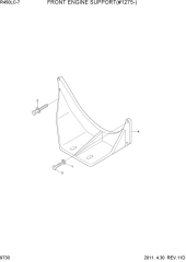 FRONT ENGINE SUPPORT(#1275-)