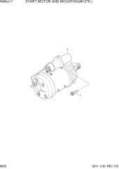 START MOTOR AND MOUNTING(#1275-)