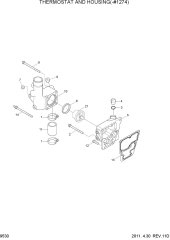 THERMOSTAT AND HOUSING(-#1274)