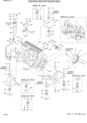 ENGINE MOUNTING(#1200-)