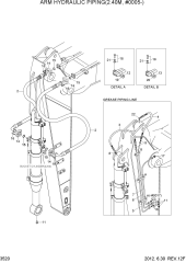 ARM HYDRAULIC PIPING(2.40M, #0005-)