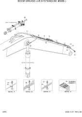 BOOM GREASE LUB SYSTEM(9.0M, #0086-)