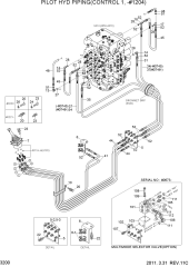 PILOT HYD PIPING(CONTROL 1, -#1204)