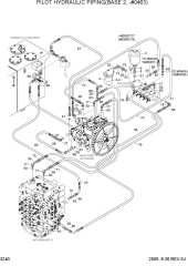 PILOT HYDRAULIC PIPING(BASE 2, -#0463)