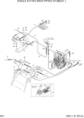 SINGLE ACTING MAIN PIPING KIT(#0221-)
