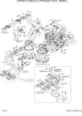 UPPER HYDRAULIC PIPING(ATTACH, -#0463)