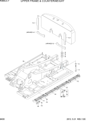 UPPER FRAME & COUNTERWEIGHT