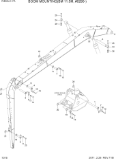 BOOM MOUNTING(BM 11.5M, #0290-)