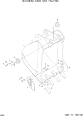 BUCKET(1.38M3 SAE HEAPED)