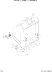 BUCKET(1.65M3 SAE HEAPED)