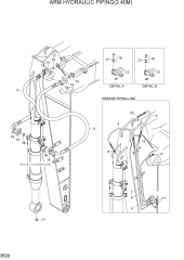 ARM HYDRAULIC PIPING(2.40M)