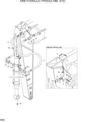ARM HYDRAULIC PIPING(3.38M, STD)
