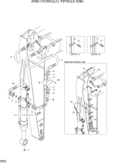 ARM HYDRAULIC PIPING(4.50M)