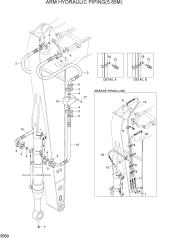 ARM HYDRAULIC PIPING(5.85M)