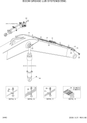 BOOM GREASE LUB SYSTEM(6.55M)