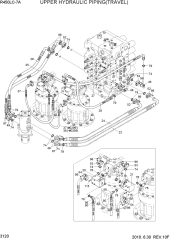 UPPER HYDRAULIC PIPING(TRAVEL)