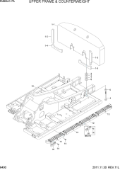 UPPER FRAME & COUNTERWEIGHT