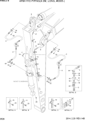 ARM HYD PIPING(4.0M, LONG, #0005-)