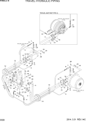 TRAVEL HYDRAULIC PIPING