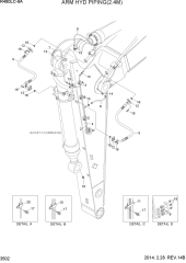 ARM HYD PIPING(2.4M)