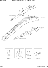 BOOM HYD PIPING(9.0M, S/LONG)
