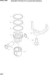 ENGINE PISTON KIT & COOLING NOZZLE