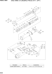 END ARM CYLINDER(3 PIECE ATT, OPT)