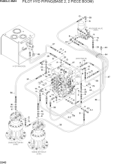 PILOT HYD PIPING(BASE 2, 2 PIECE BOOM)