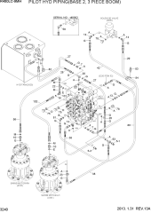 PILOT HYD PIPING(BASE 2, 3 PIECE BOOM)