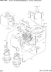 PILOT HYD PIPING(BASE2, 3 PCS, CAB ELEV)