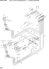 PILOT HYD PIPING(CNTL 1, 3 PIECE BOOM)
