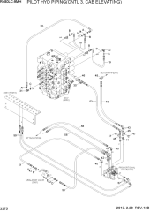 PILOT HYD PIPING(CNTL 3, CAB ELEVATING)