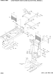 CAB RISER ASSY(CAB ELEVATING, #0002-)