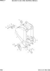 BUCKET(1.00M3 SAE HEAPED, #0322-)