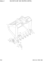 BUCKET(3.20M3 SAE HEAPED, #0796-)