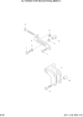 ALTERNATOR MOUNTING(-#0631)