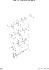 CAM FOLLOWER LEVER(-#0631)