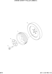 CRANK SHAFT PULLEY(-#0631)