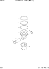 ENGINE PISTON KIT(#0632-)