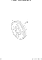 FLYWHEEL & RING GEAR(-#0631)