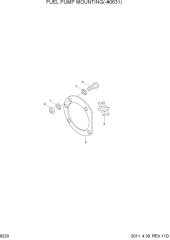 FUEL PUMP MOUNTING(-#0631)