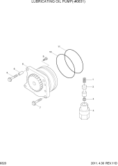 LUBRICATING OIL PUMP(-#0631)