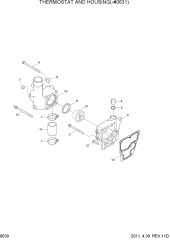THERMOSTAT AND HOUSING(-#0631)