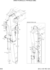 ARM HYDRAULIC PIPING(4.50M)