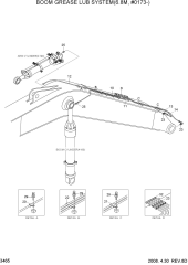 BOOM GREASE LUB SYSTEM(6.8M, #0173-)