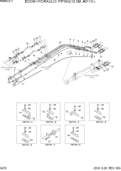 BOOM HYDRAULIC PIPING(10.0M, #0113-)