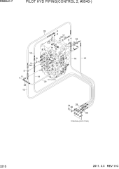 PILOT HYD PIPING(CONTROL 2, #0540-)