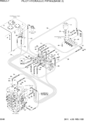 PILOT HYDRAULIC PIPING(BASE 2, -#0539)