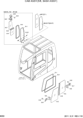CAB ASSY(5/6, SASH ASSY)